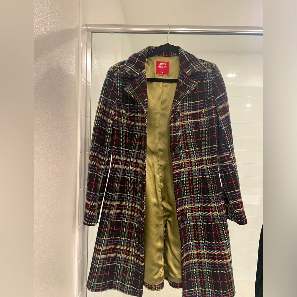COPY - Vintage Miss Sixty Multi Color Trench Coat